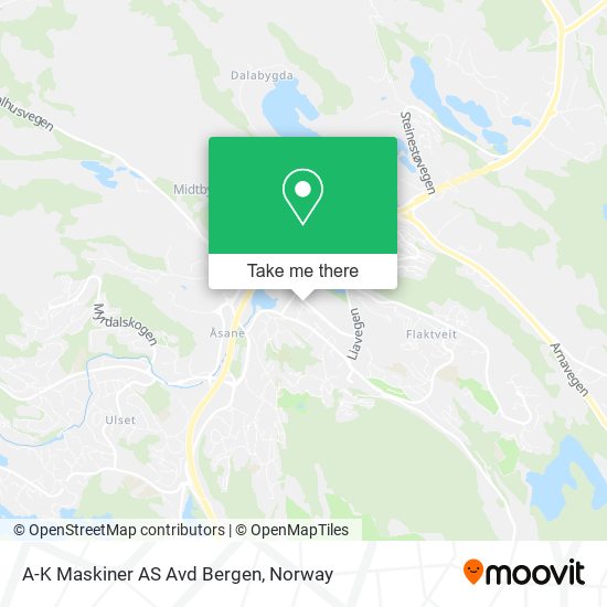 A-K Maskiner AS Avd Bergen map