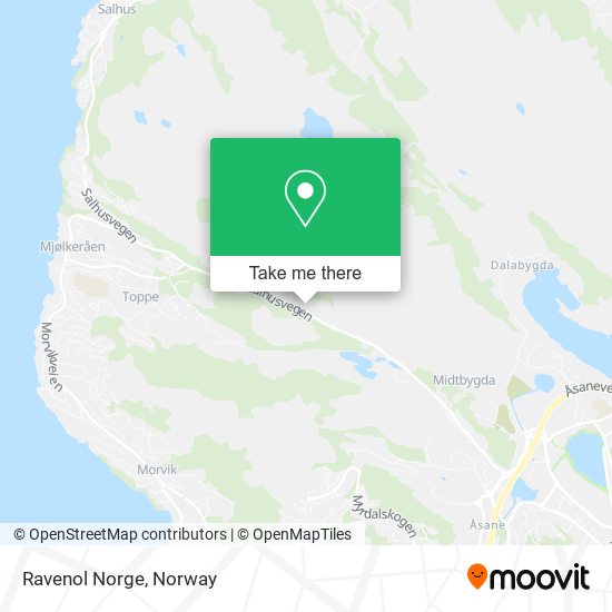 Ravenol Norge map