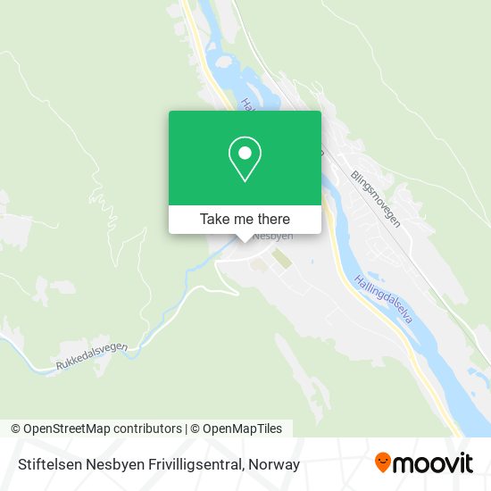 Stiftelsen Nesbyen Frivilligsentral map