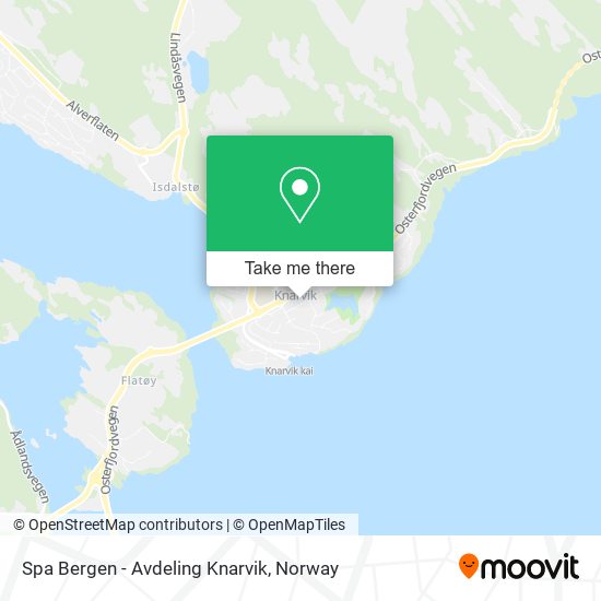 Spa Bergen - Avdeling Knarvik map