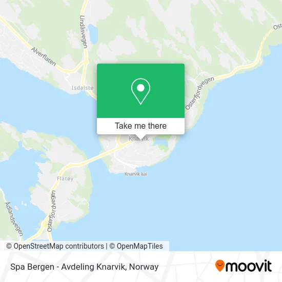 Spa Bergen - Avdeling Knarvik map
