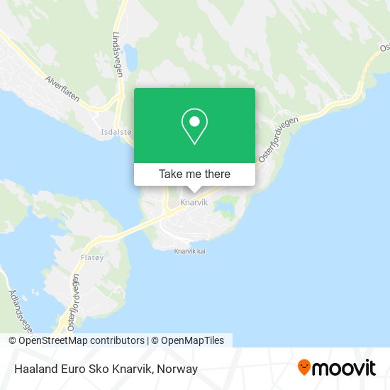 Haaland Euro Sko Knarvik map