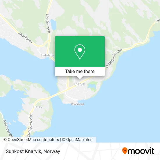 Sunkost Knarvik map