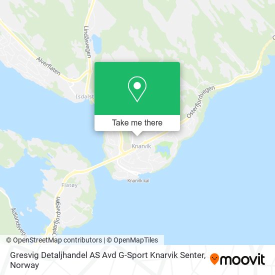 Gresvig Detaljhandel AS Avd G-Sport Knarvik Senter map