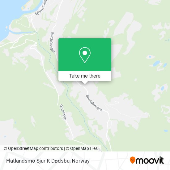 Flatlandsmo Sjur K Dødsbu map
