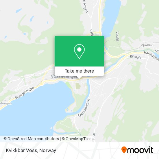 Kvikkbar Voss map