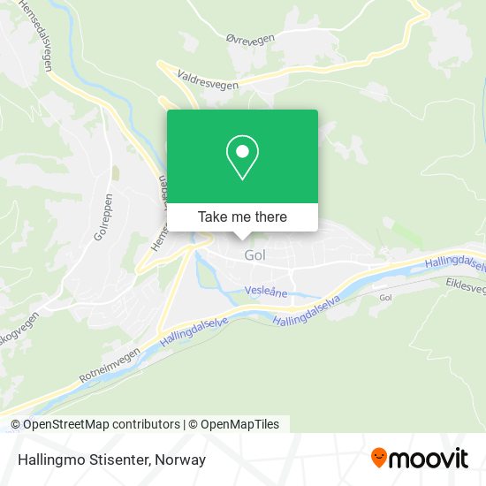 Hallingmo Stisenter map