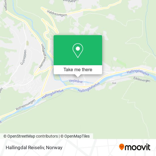 Hallingdal Reiseliv map