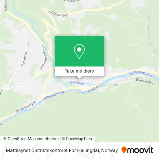 Mattilsynet Distriktskontoret For Hallingdal map