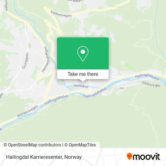 Hallingdal Karrieresenter map