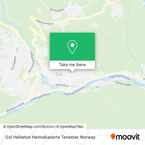 Gol Helsetun Heimebaserte Tenester map
