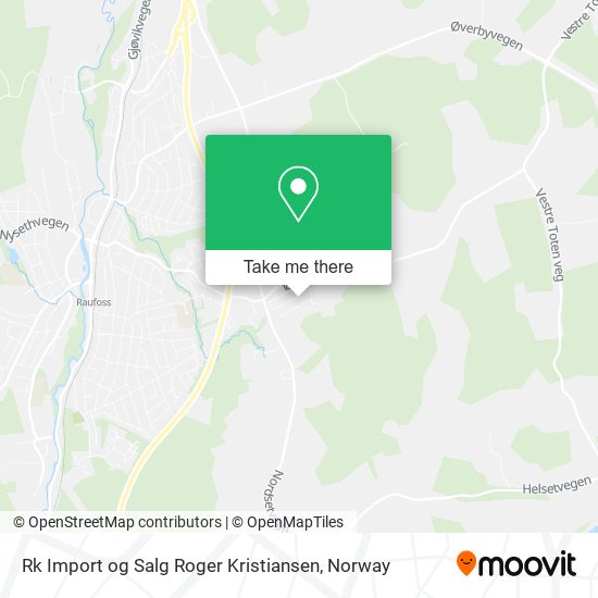 Rk Import og Salg Roger Kristiansen map