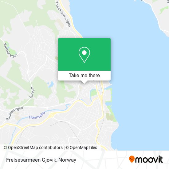 Frelsesarmeen Gjøvik map