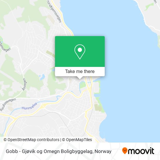 Gobb - Gjøvik og Omegn Boligbyggelag map