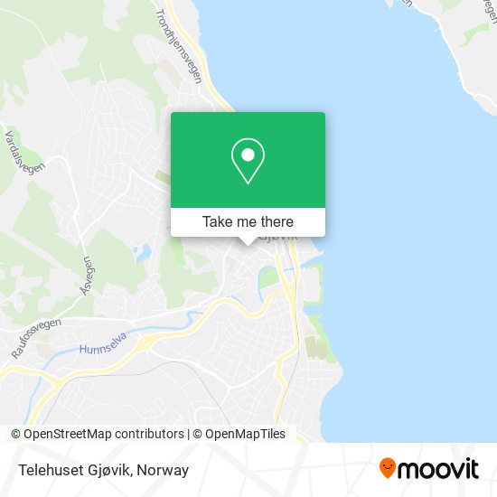 Telehuset Gjøvik map