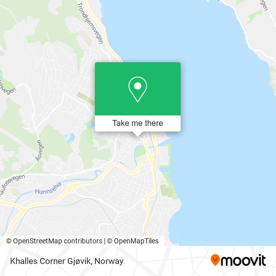 Khalles Corner Gjøvik map