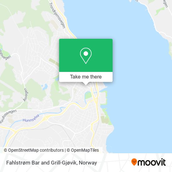 Fahlstrøm Bar and Grill-Gjøvik map