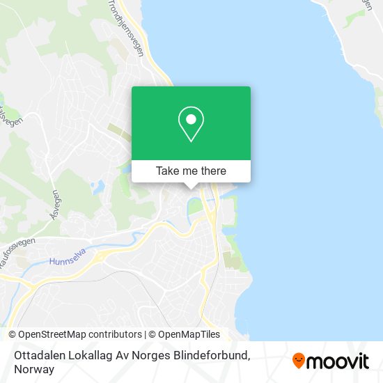 Ottadalen Lokallag Av Norges Blindeforbund map