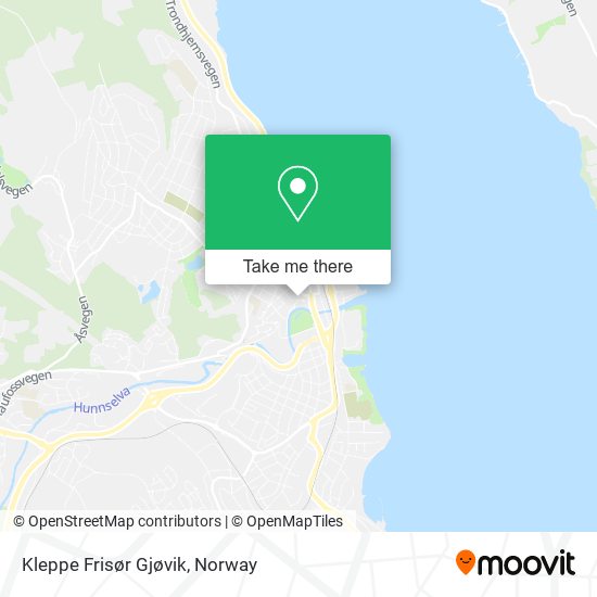 Kleppe Frisør Gjøvik map