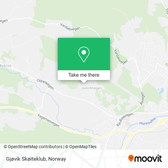 Gjøvik Skøiteklub map