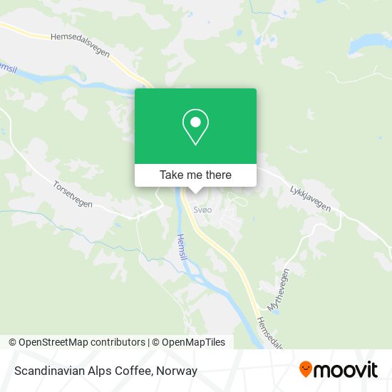 Scandinavian Alps Coffee map