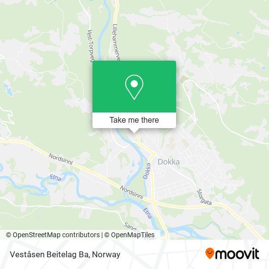 Veståsen Beitelag Ba map