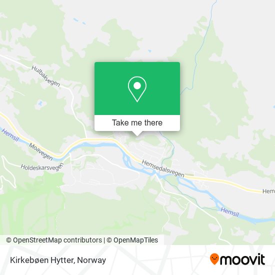 Kirkebøen Hytter map