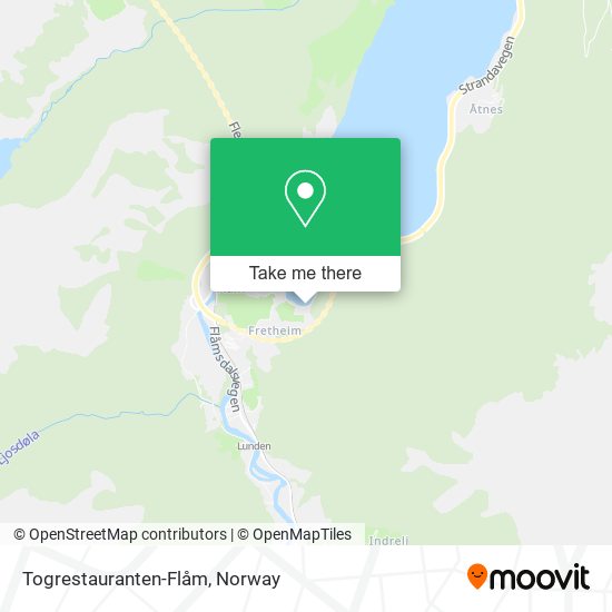 Togrestauranten-Flåm map