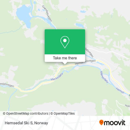 Hemsedal Ski S map