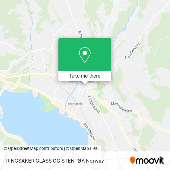 RINGSAKER GLASS OG STENTØY map