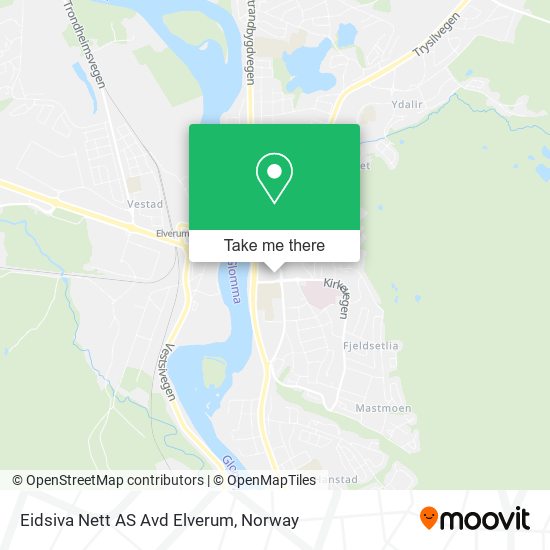 Eidsiva Nett AS Avd Elverum map