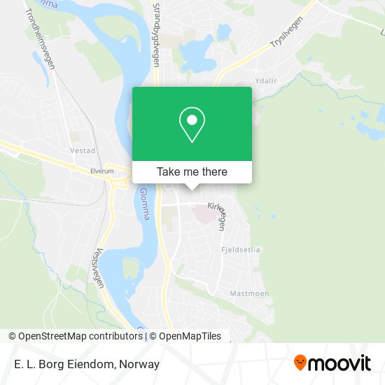 E. L. Borg Eiendom map