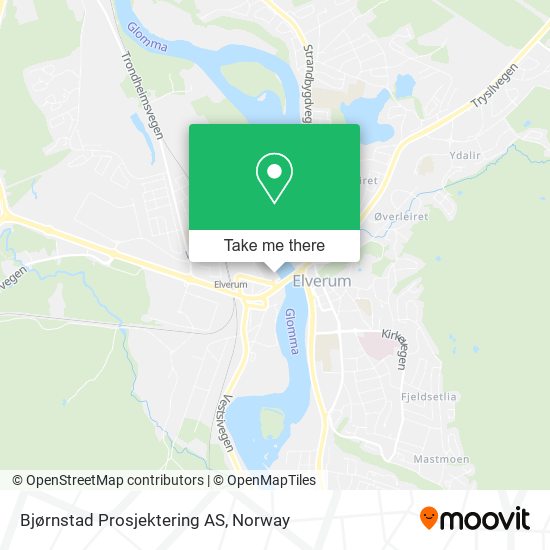 Bjørnstad Prosjektering AS map