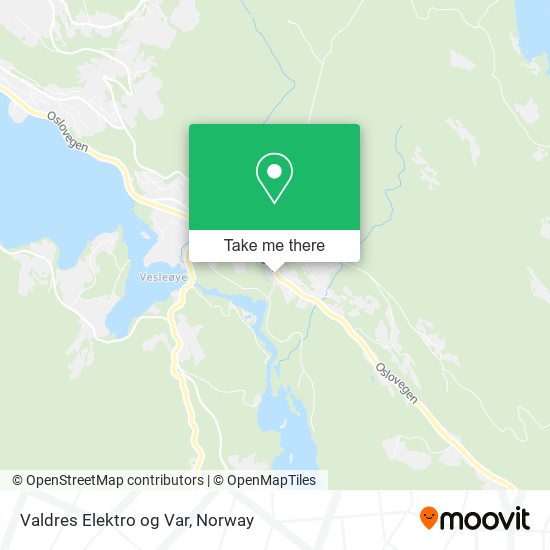 Valdres Elektro og Var map
