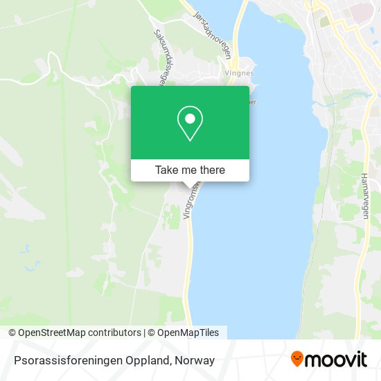 Psorassisforeningen Oppland map