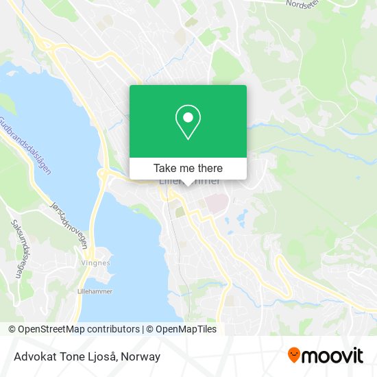 Advokat Tone Ljoså map