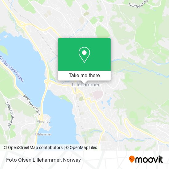 Foto Olsen Lillehammer map