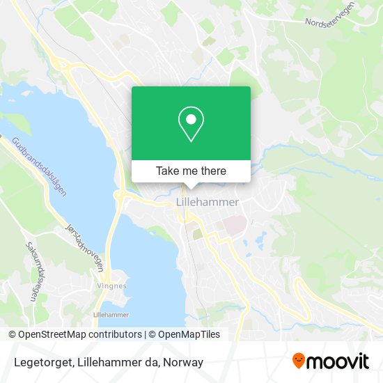 Legetorget, Lillehammer da map