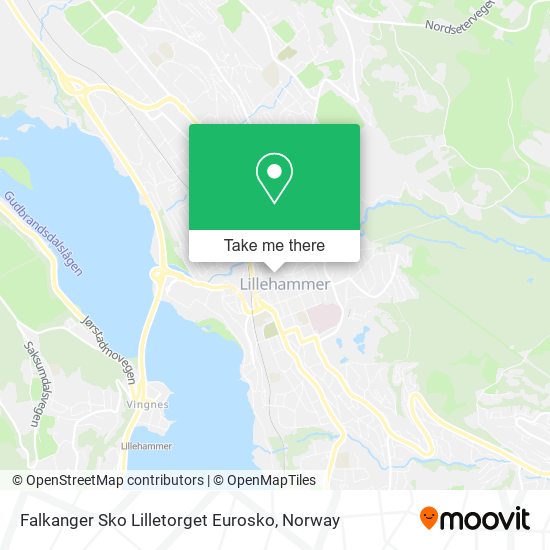 Falkanger Sko Lilletorget Eurosko map