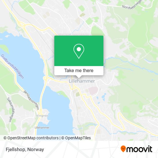 Fjellshop map