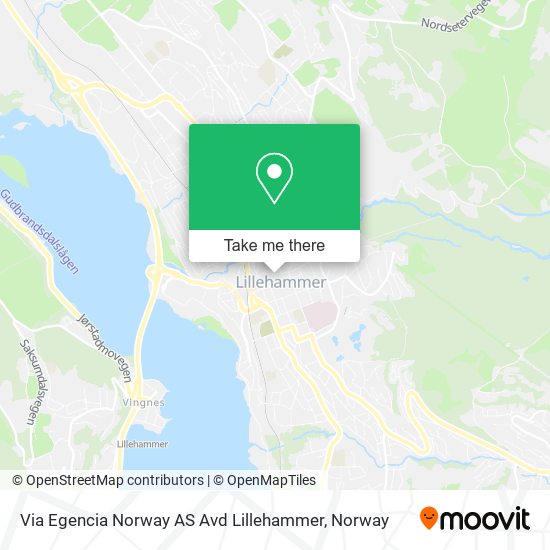Via Egencia Norway AS Avd Lillehammer map