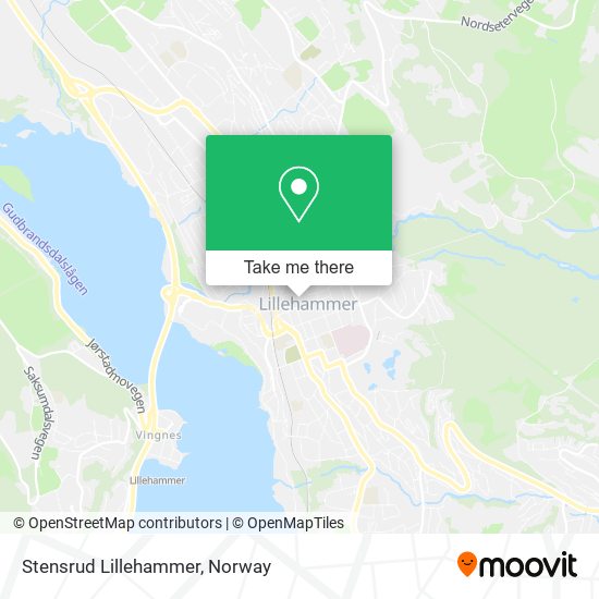 Stensrud Lillehammer map