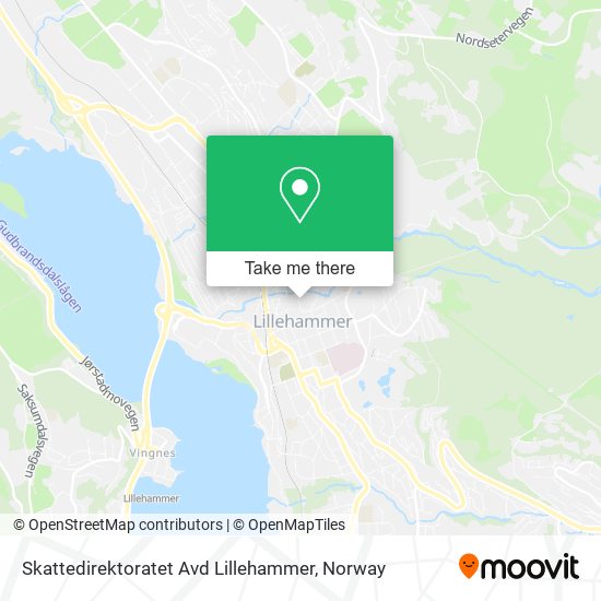 Skattedirektoratet Avd Lillehammer map