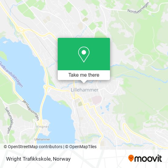 Wright Trafikkskole map