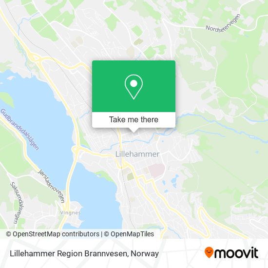 Lillehammer Region Brannvesen map