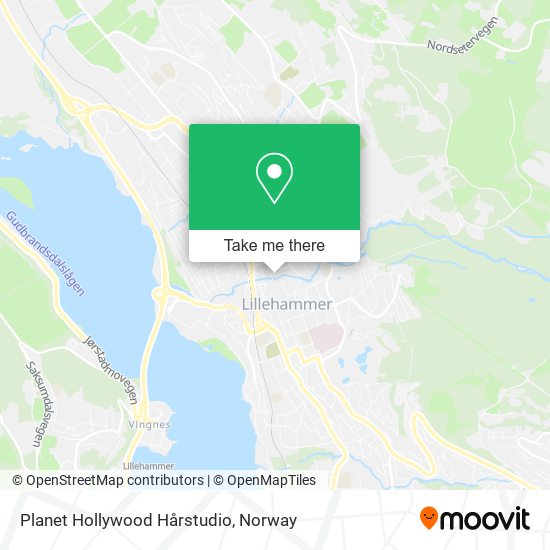 Planet Hollywood Hårstudio map