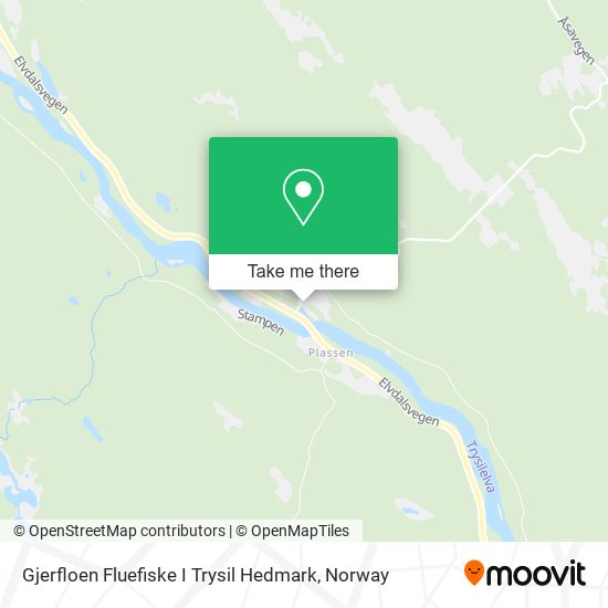 Gjerfloen Fluefiske I Trysil Hedmark map