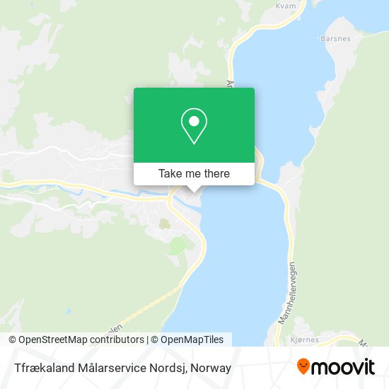 Tfrækaland Målarservice Nordsj map