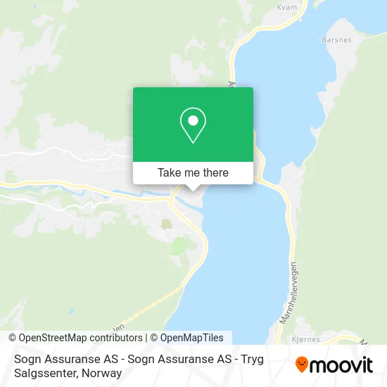 Sogn Assuranse AS - Sogn Assuranse AS - Tryg Salgssenter map