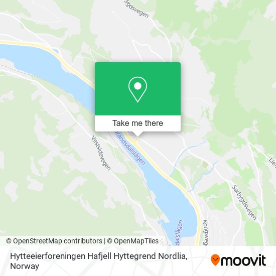 Hytteeierforeningen Hafjell Hyttegrend Nordlia map